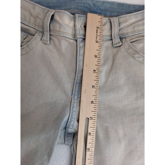 H&M Divided Flared Jeans Womens 2 Blue Light Wash Low Rise 5 Pocket Casual - Picture 12 of 14